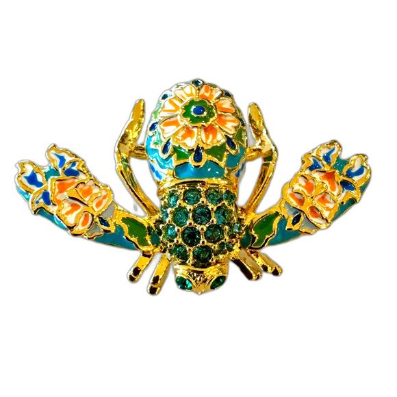 Joan Rivers Cloisonné Bee Pin From The Joan Rivers Private Collection - Rare - Picture 1 of 7